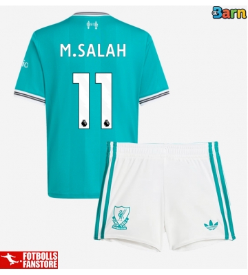 Liverpool Mohamed Salah #11 Tredje Tröja Barn 2025-26 Kortärmad (+ Korta byxor)